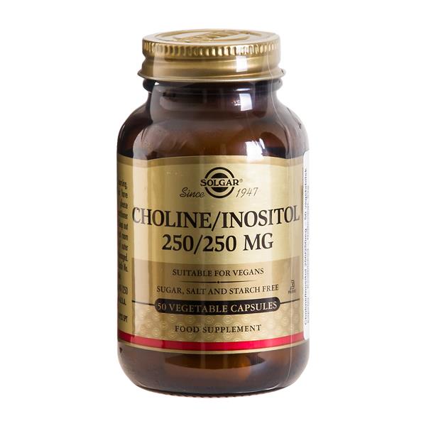 Choline/Inositol 250/250 mg Solgar 50 kapsler